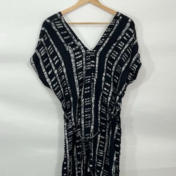OSEI DURO Sz S Small Easy Jumpsuit Binary Black Short Sleeve - Picture 2 of 3